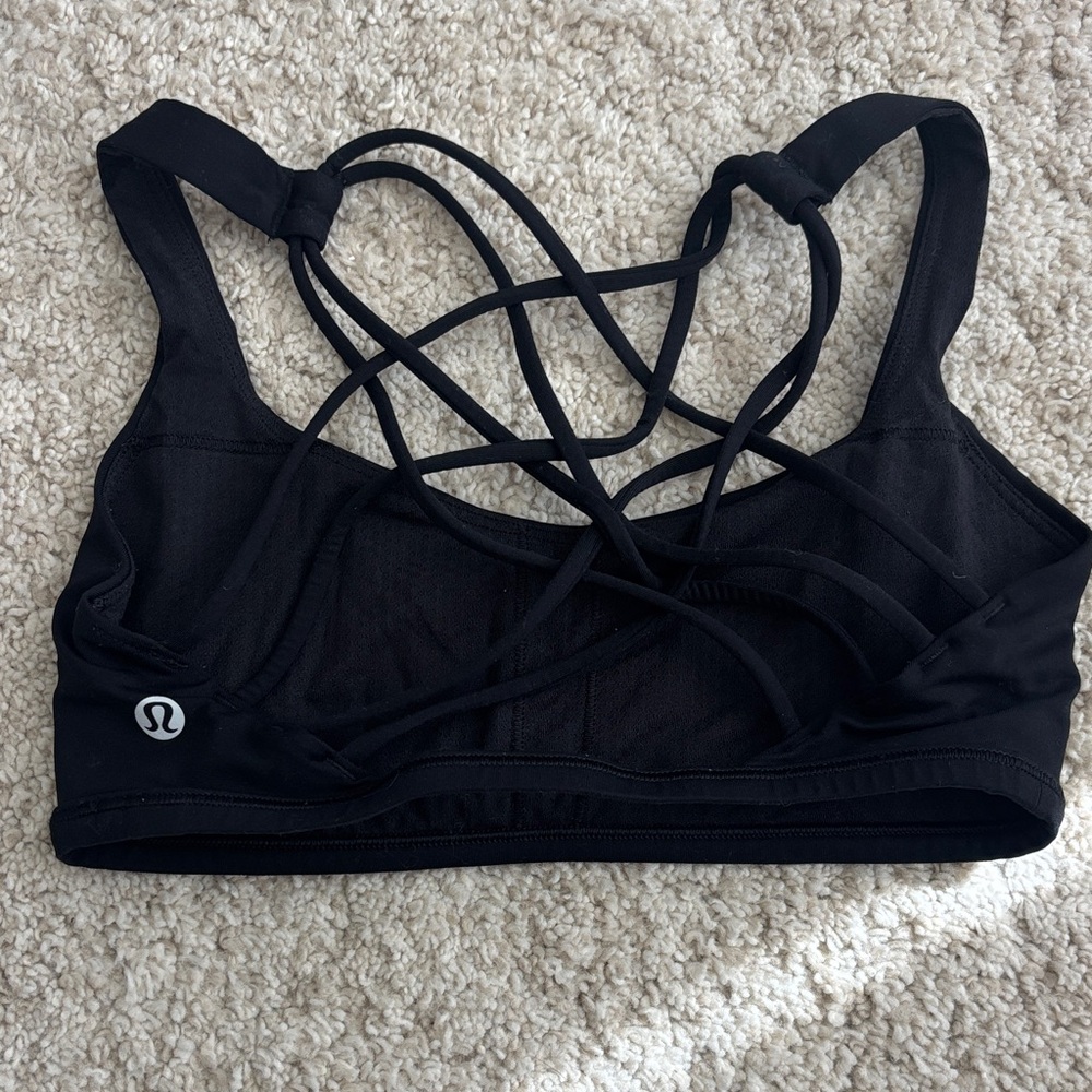 lululemon athletica Black Strappy Sports Bra